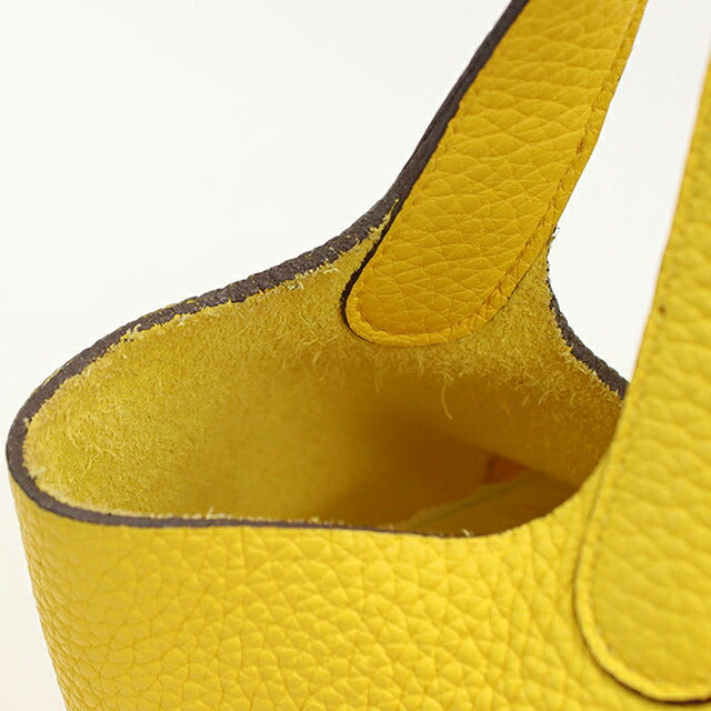 Used Hermes Handbag Unisex Brand HERMES Picotan Lock PM Yellow USDHE115358011