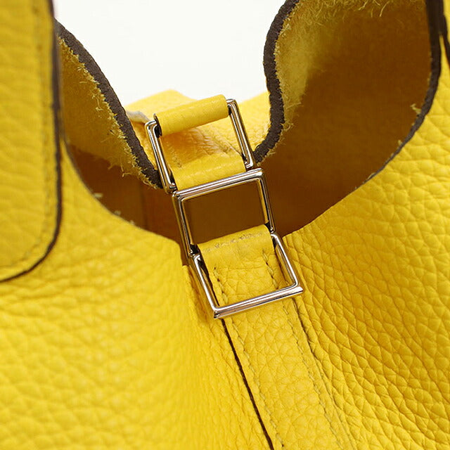 Used Hermes Handbag Unisex Brand HERMES Picotan Lock PM Yellow USDHE115358011