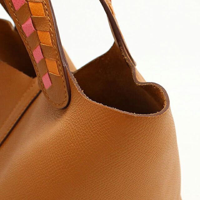 Used Hermes Handbag Unisex Brand HERMES Picotan Lock PM Tresage Gold USDHE115394011