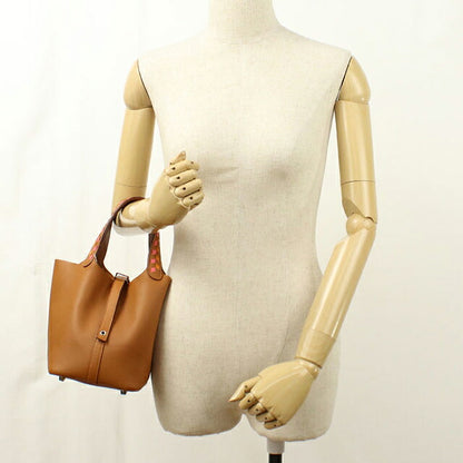 Used Hermes Handbag Unisex Brand HERMES Picotan Lock PM Tresage Gold USDHE115394011