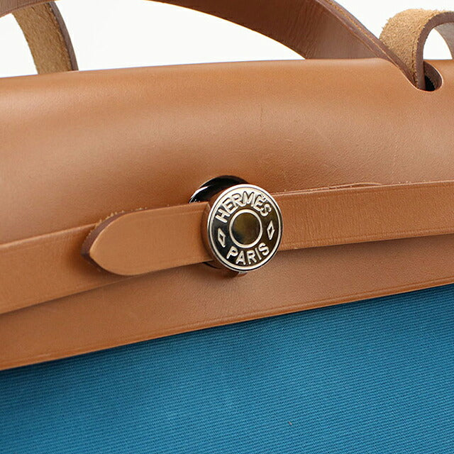 Used Hermes Handbag Ladies Brand HERMES Ale Bag Zip PM Blue USDHE115791011
