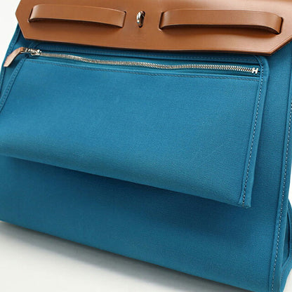 Used Hermes Handbag Ladies Brand HERMES Ale Bag Zip PM Blue USDHE115791011