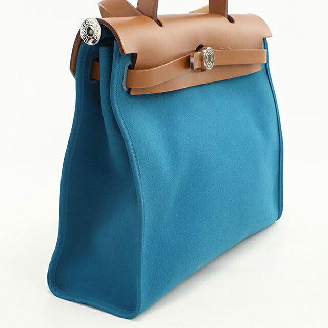 Used Hermes Handbag Ladies Brand HERMES Ale Bag Zip PM Blue USDHE115791011