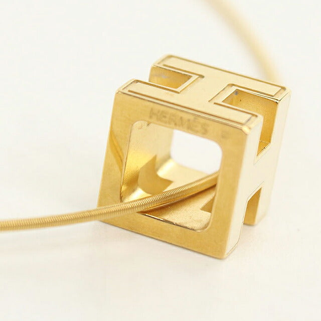 中古 エルメス ネックレス レディース ブランド HERMES  カージュドアッシュ ホワイト アクセサリー USDHE115974011