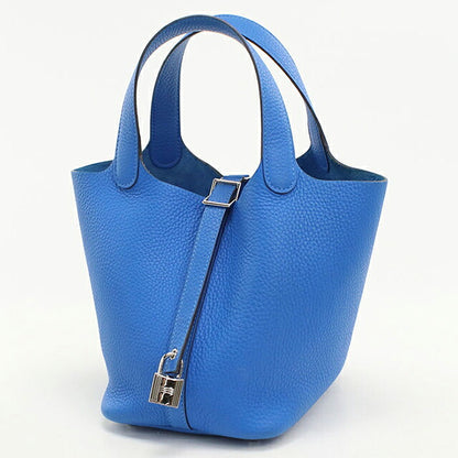 Used Hermes Handbag Unisex Brand HERMES Picotan Lock PM Blue USDHE117616011
