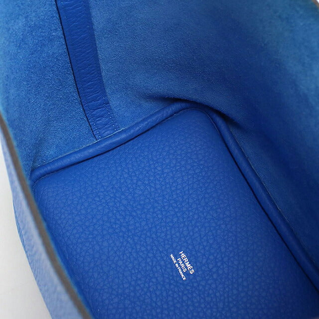 Used Hermes Handbag Unisex Brand HERMES Picotan Lock PM Blue USDHE117616011