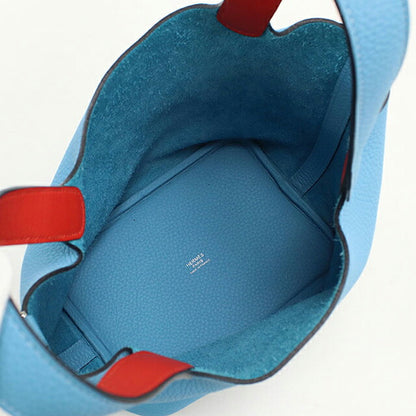 Used Hermes Handbag Unisex Brand HERMES Picotan Rock Eclat PM Blue USDHE117751011