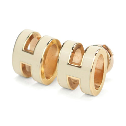 中古 エルメス ピアス レディース ブランド HERMES  ポップH ホワイト アクセサリー USDHE118003011