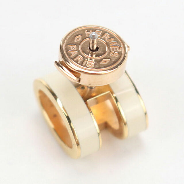 中古 エルメス ピアス レディース ブランド HERMES  ポップH ホワイト アクセサリー USDHE118003011