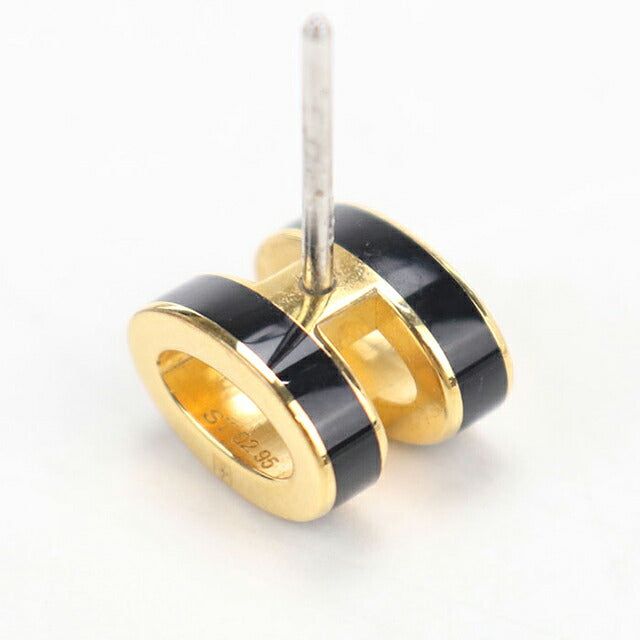 中古 エルメス ピアス レディース ブランド HERMES  ミニ ポップH ブラック アクセサリー USDHE118005011
