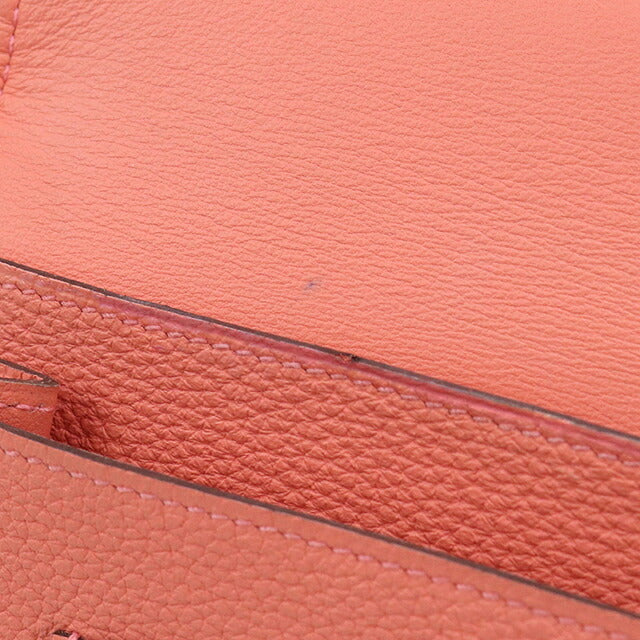 中古 エルメス 長財布二折 レディース ブランド HERMES  ドゴンデュオ ピンク USDHE118691011