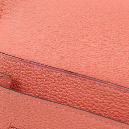 中古 エルメス 長財布二折 レディース ブランド HERMES  ドゴンデュオ ピンク USDHE118691011