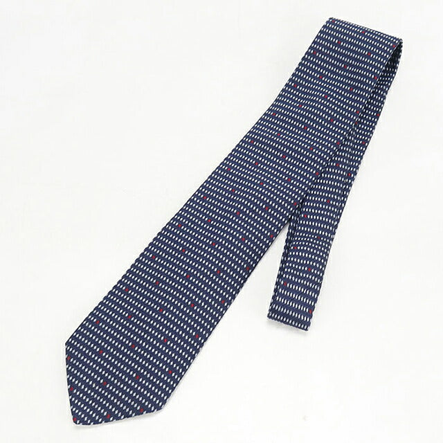 中古 エルメス ネクタイ メンズ ブランド HERMES   ネイビー USDHE118850011
