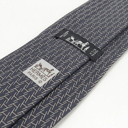 中古 エルメス ネクタイ メンズ ブランド HERMES   ネイビー USDHE118873011