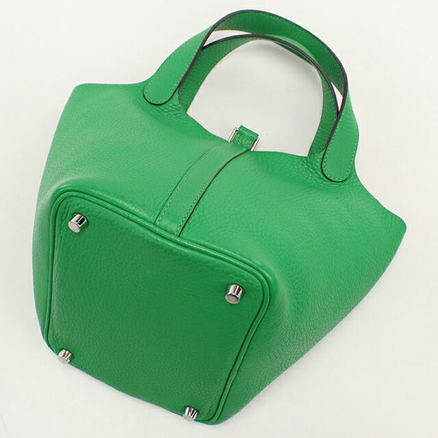 Used Hermes Handbag Unisex Brand HERMES Picotan Lock PM Green USDHE119358011