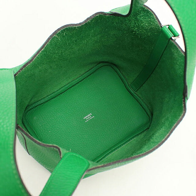 Used Hermes Handbag Unisex Brand HERMES Picotan Lock PM Green USDHE119358011