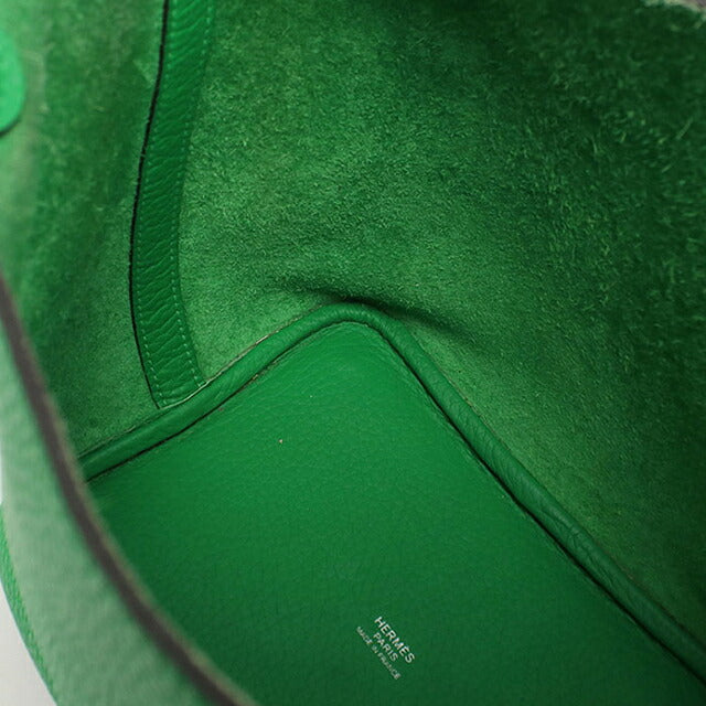 Used Hermes Handbag Unisex Brand HERMES Picotan Lock PM Green USDHE119358011