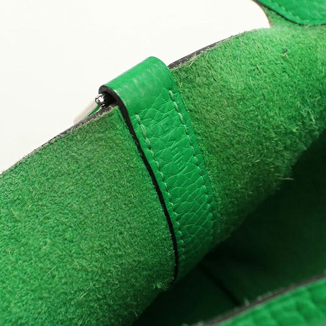 Used Hermes Handbag Unisex Brand HERMES Picotan Lock PM Green USDHE119358011