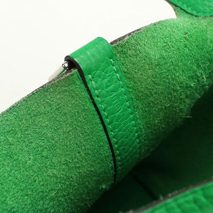 Used Hermes Handbag Unisex Brand HERMES Picotan Lock PM Green USDHE119358011