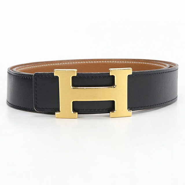 中古 エルメス ベルト ユニセックス ブランド HERMES  コンスタンス Hベルト ブラック USDHE119549011