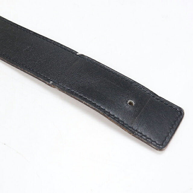 中古 エルメス ベルト ユニセックス ブランド HERMES  コンスタンス Hベルト ブラック USDHE119549011