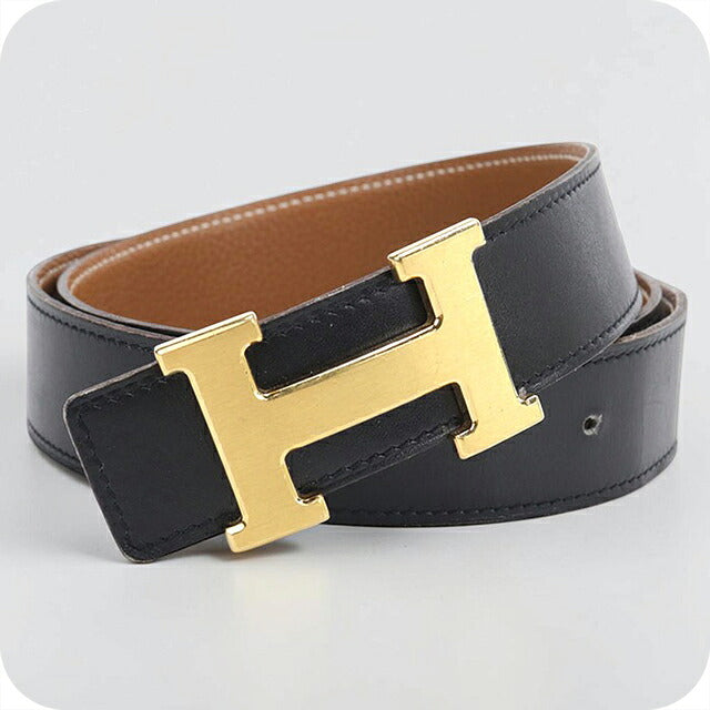 中古 エルメス ベルト ユニセックス ブランド HERMES  コンスタンス Hベルト ブラック USDHE119549011
