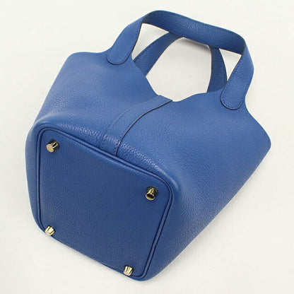 Used Hermes Handbag Unisex Brand HERMES Picotan Lock PM Blue USDHE120303011