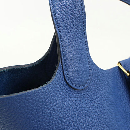 Used Hermes Handbag Unisex Brand HERMES Picotan Lock PM Blue USDHE120303011