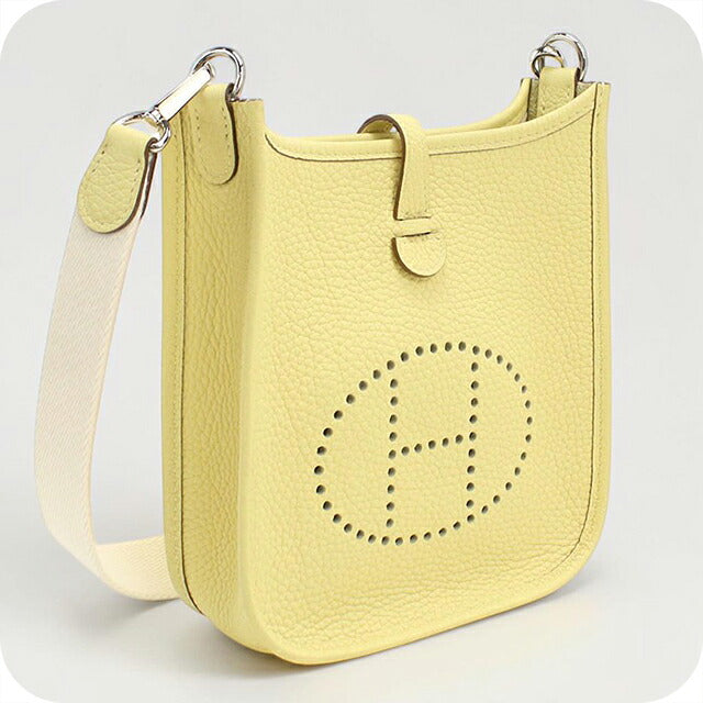 二手爱马仕斜挎包女装品牌 HERMES Evelyn TPM 黄色 USDHE120556011