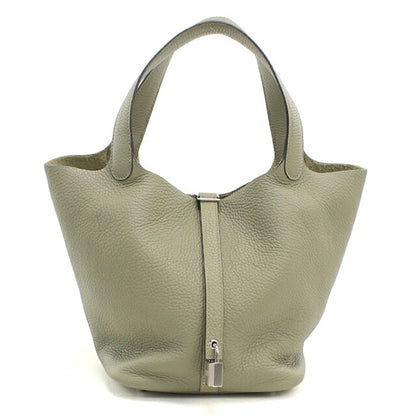 Used Hermes Handbag Unisex Brand HERMES Picotan Lock MM Green USDHE120767011