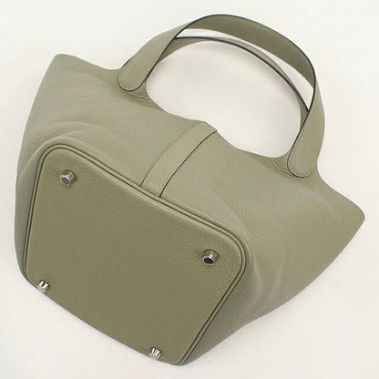 Used Hermes Handbag Unisex Brand HERMES Picotan Lock MM Green USDHE120767011