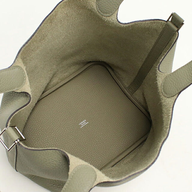 Used Hermes Handbag Unisex Brand HERMES Picotan Lock MM Green USDHE120767011