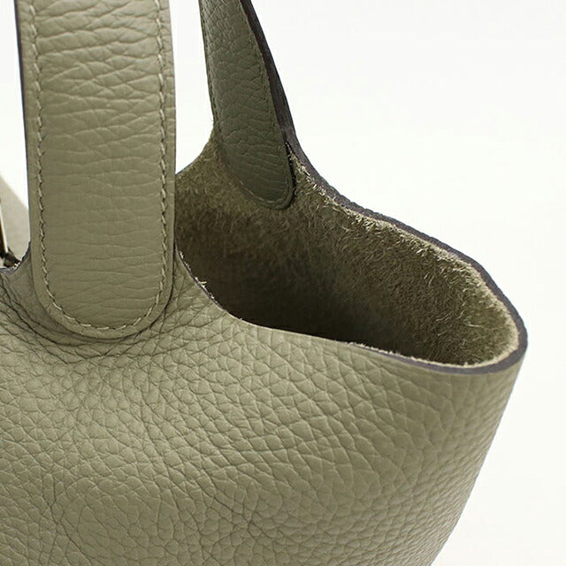 Used Hermes Handbag Unisex Brand HERMES Picotan Lock MM Green USDHE120767011