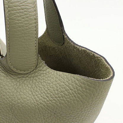 Used Hermes Handbag Unisex Brand HERMES Picotan Lock MM Green USDHE120767011