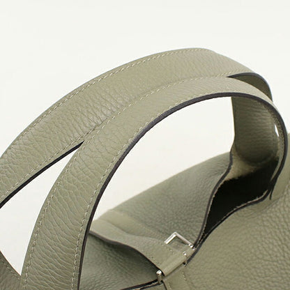Used Hermes Handbag Unisex Brand HERMES Picotan Lock MM Green USDHE120767011