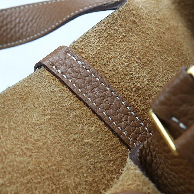 中古 エルメス ハンドバッグ ユニセックス ブランド HERMES  ピコタンロックPM ブラウン USDHE121051011