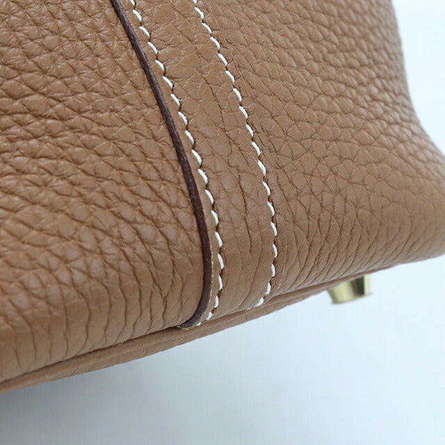 中古 エルメス ハンドバッグ ユニセックス ブランド HERMES  ピコタンロックPM ブラウン USDHE121051011