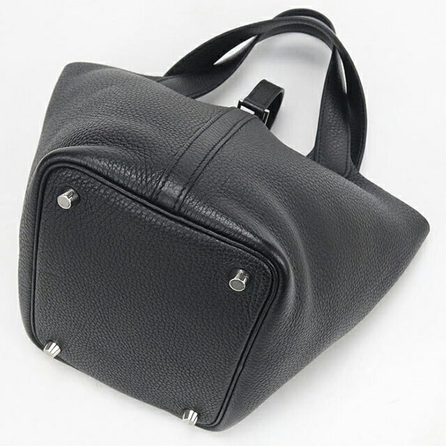中古 エルメス ハンドバッグ ユニセックス ブランド HERMES  ピコタンロックPM ブラック USDHE121053011