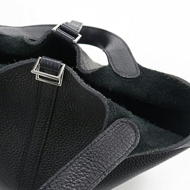 中古 エルメス ハンドバッグ ユニセックス ブランド HERMES  ピコタンロックPM ブラック USDHE121053011
