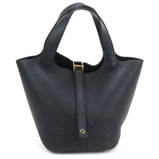 Used Hermes Handbag Unisex Brand HERMES Picotan Lock PM Black USDHE121059011