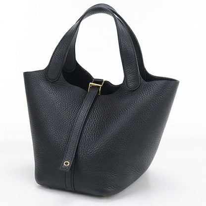 Used Hermes Handbag Unisex Brand HERMES Picotan Lock PM Black USDHE121059011