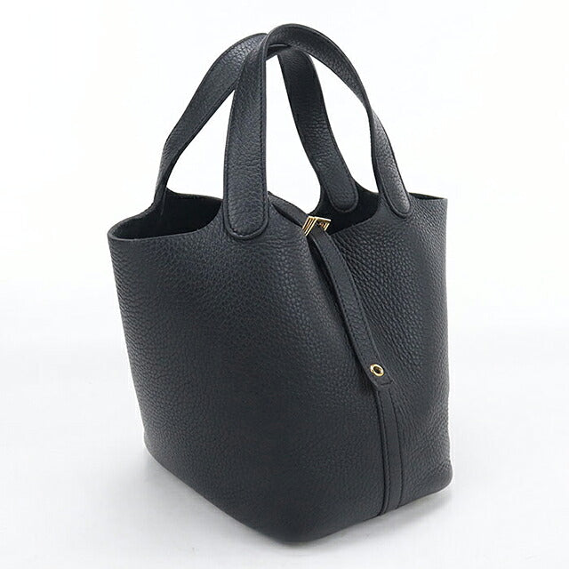 Used Hermes Handbag Unisex Brand HERMES Picotan Lock PM Black USDHE121059011