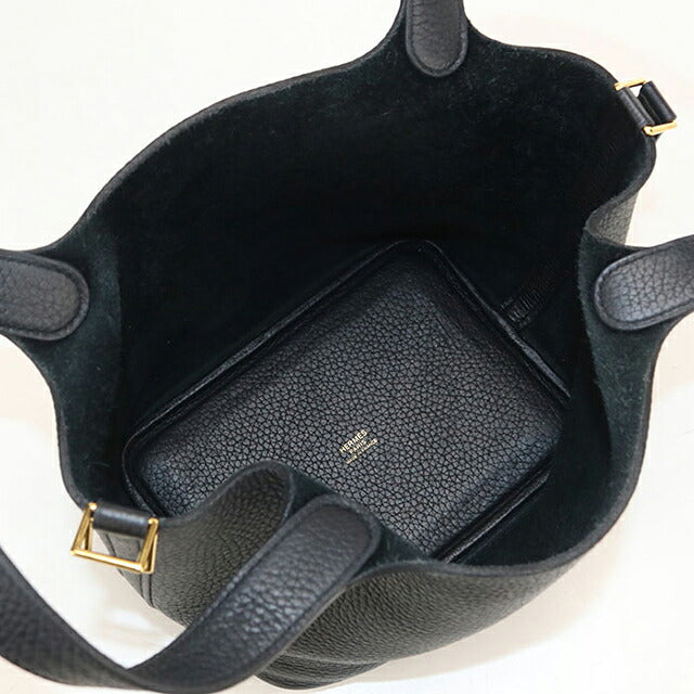 Used Hermes Handbag Unisex Brand HERMES Picotan Lock PM Black USDHE121059011