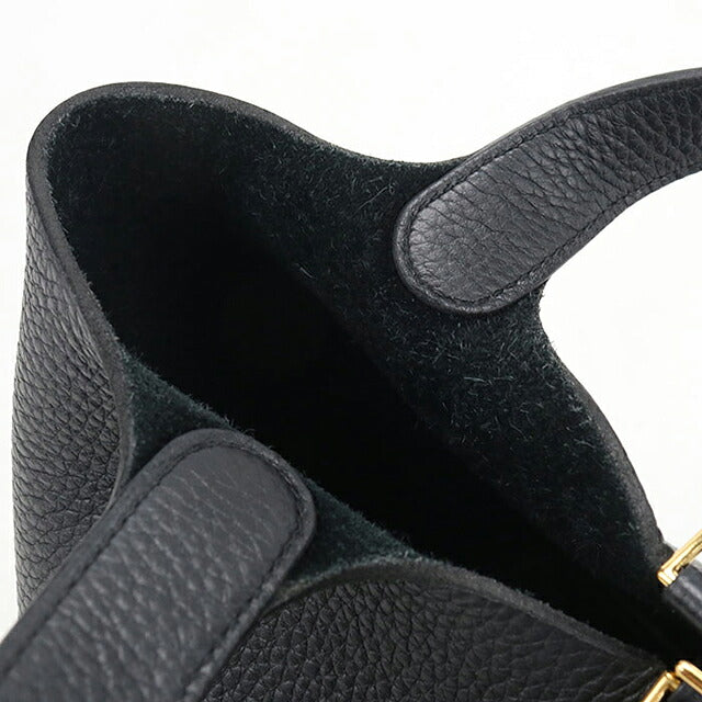 Used Hermes Handbag Unisex Brand HERMES Picotan Lock PM Black USDHE121059011