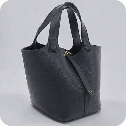 Used Hermes Handbag Unisex Brand HERMES Picotan Lock PM Black USDHE121059011