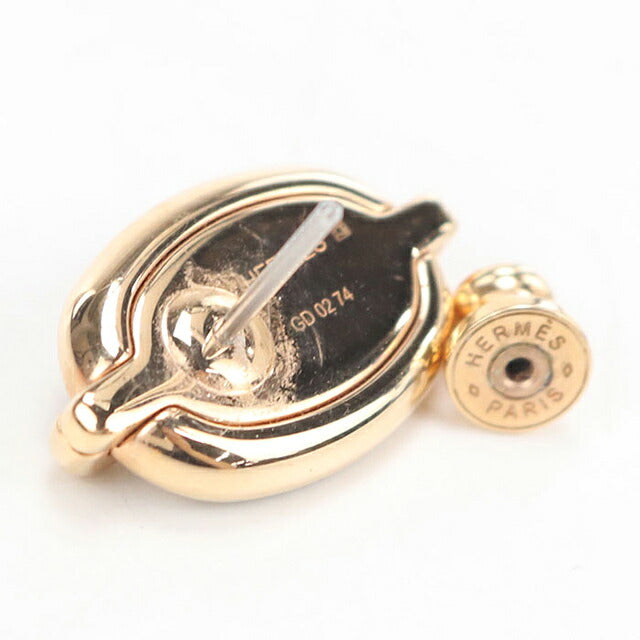 中古 エルメス ピアス レディース ブランド HERMES  ミニ・マイヨン ピアス ベージュ アクセサリー USDHE121138011