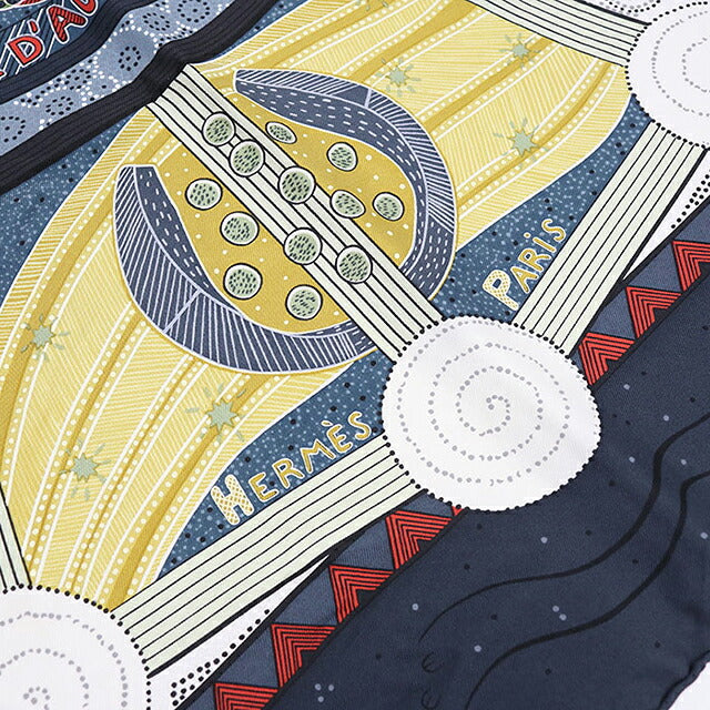 Used Hermes Scarf Unisex Brand HERMES Carre90 Black USDHE121559011