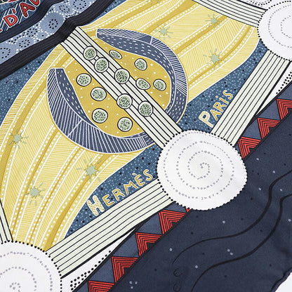 Used Hermes Scarf Unisex Brand HERMES Carre90 Black USDHE121559011