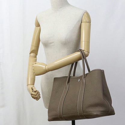 二手 Hermes 手提包 女士品牌 HERMES Garden Party PM 灰色包 USDHE85770011