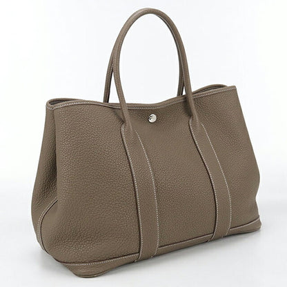 二手 Hermes 手提包 女士品牌 HERMES Garden Party PM 灰色包 USDHE85770011